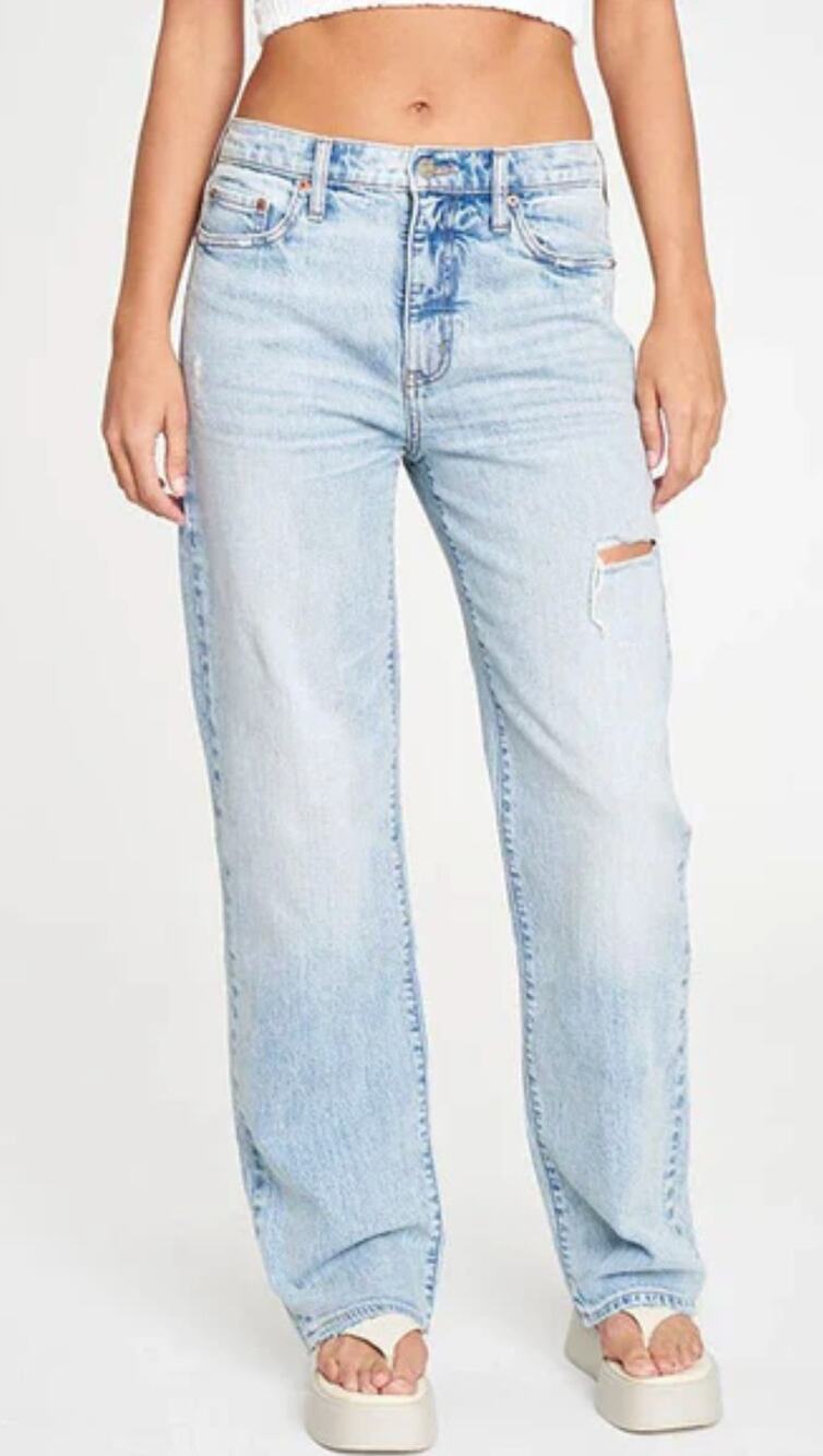 Daze Tough Love Baggy Straight Jeans NWOT Size 25